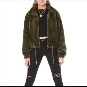 Green Fur Jacket. Carmar.